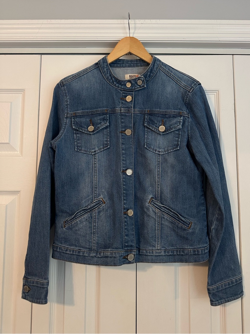 Vintage Route 66 Denim Jean Jacket, M/L
